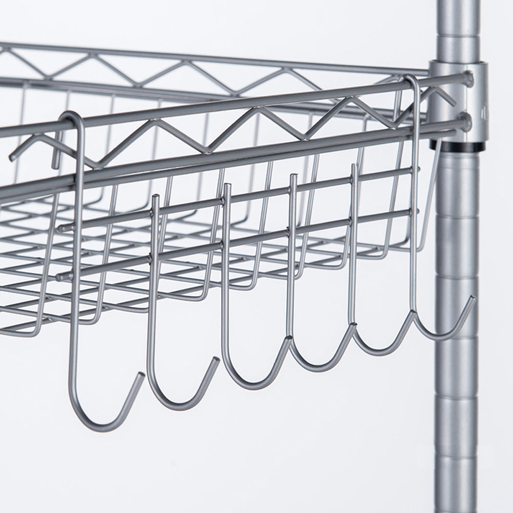 TopNest Storage Rack, 6-Shelf Kitchen Metal Storage Shelves for Garage, Height Adjustable Storage Rack 63’’ H