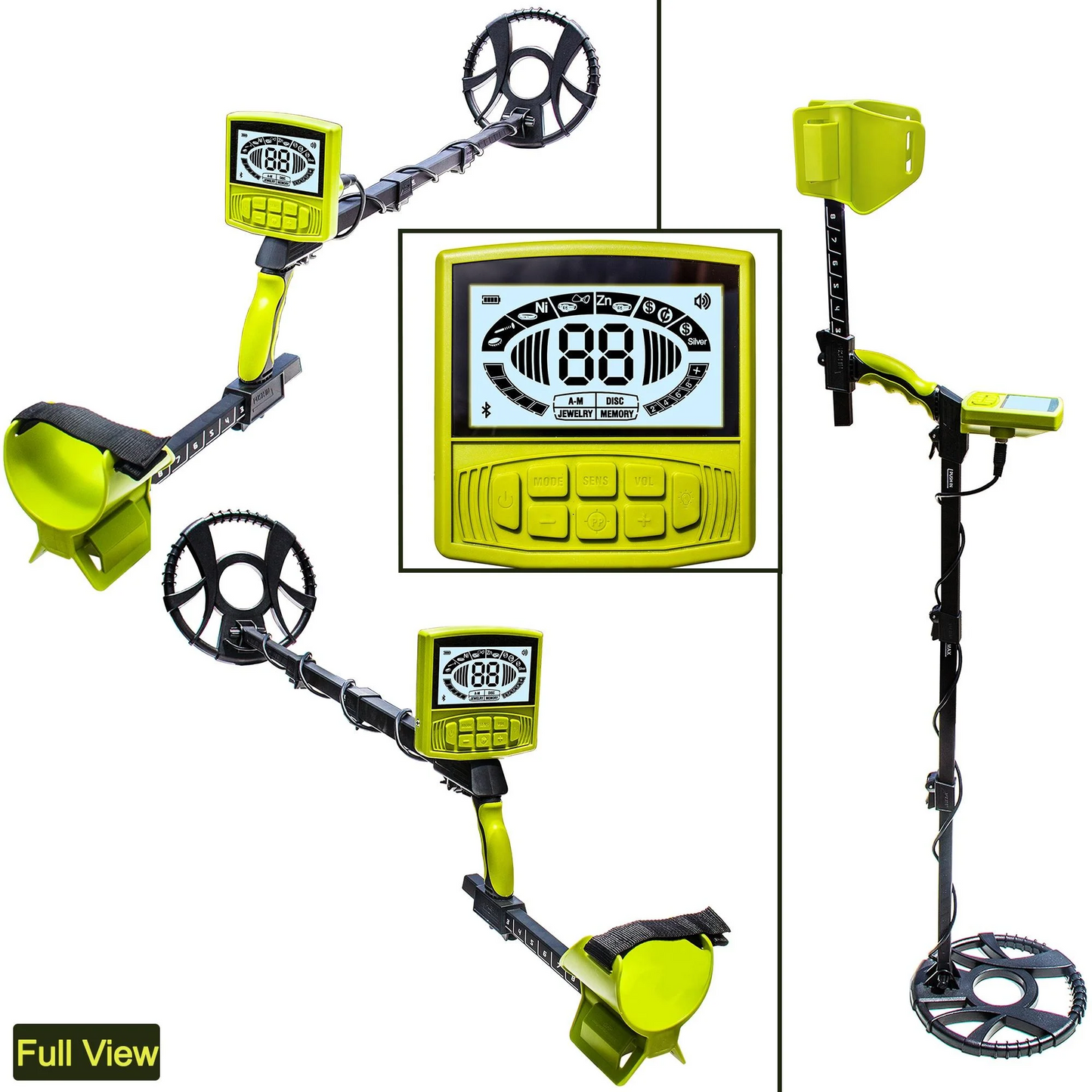 TopNest Metal Detector, Lightweight Metal Detector w/LCD, 10'' Large Coil, Backpack, Shovel & Headphone for Outdoor Treasure Hunt, Adjustable 33''-52''